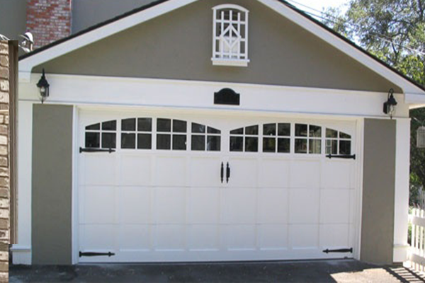 Garage door after repair