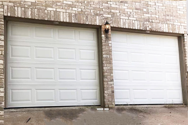 Garage door after repair