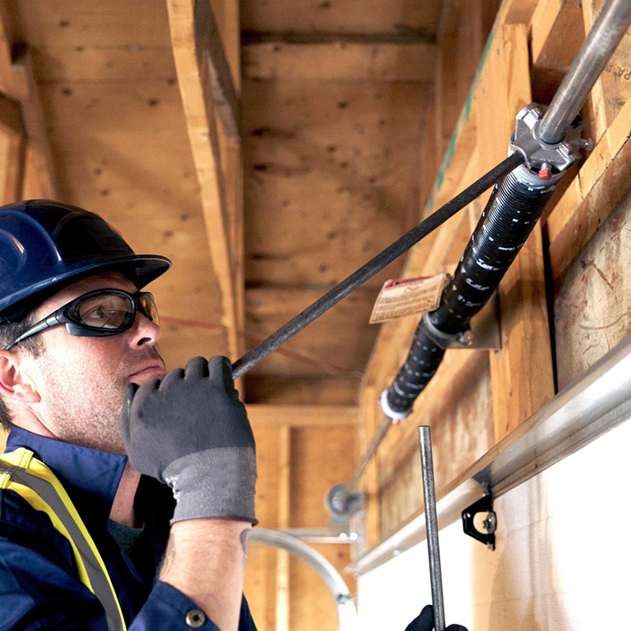 Garage Door Spring technician